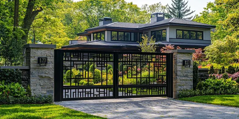 nowoczesne metalowe ogrodzenia z Polski